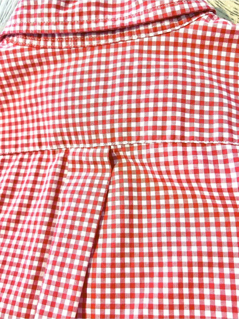 Ralph Lauren Red White Check Long Sleeve Button Down Shirt 3T  Toddler Gingham